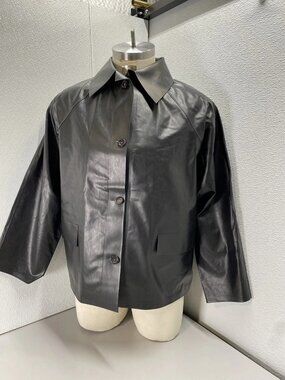 KassL Editions Mens Original Hip Oil Water Repellent Jacket Size M Black